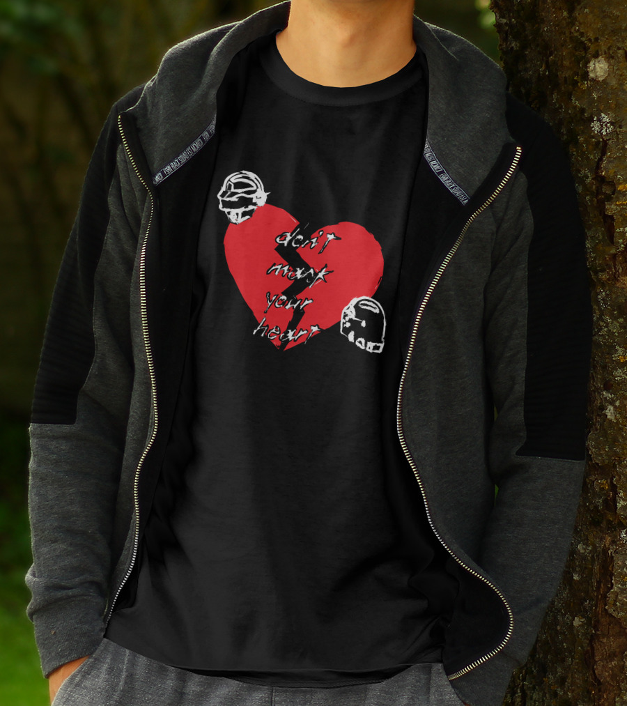 Don't Mark Your Heart Daft Helmets Shirtbimbo Merch T-Shirt