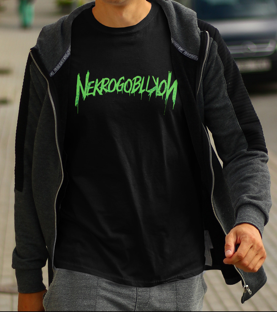 Nekrogoblikon Merch Neon Green Drip T-Shirt