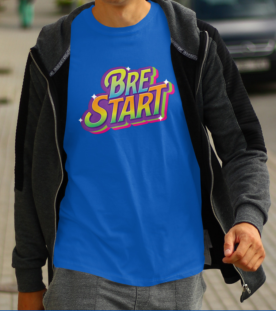Uuddshop Bre Start Bubble Retro Rainbow T-Shirt