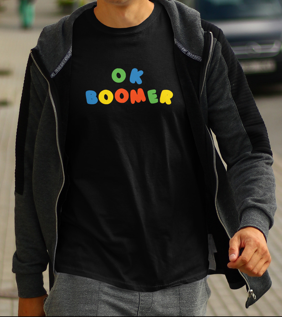 OK Boomer Fridge Magnet Toy Block Letter T-Shirt