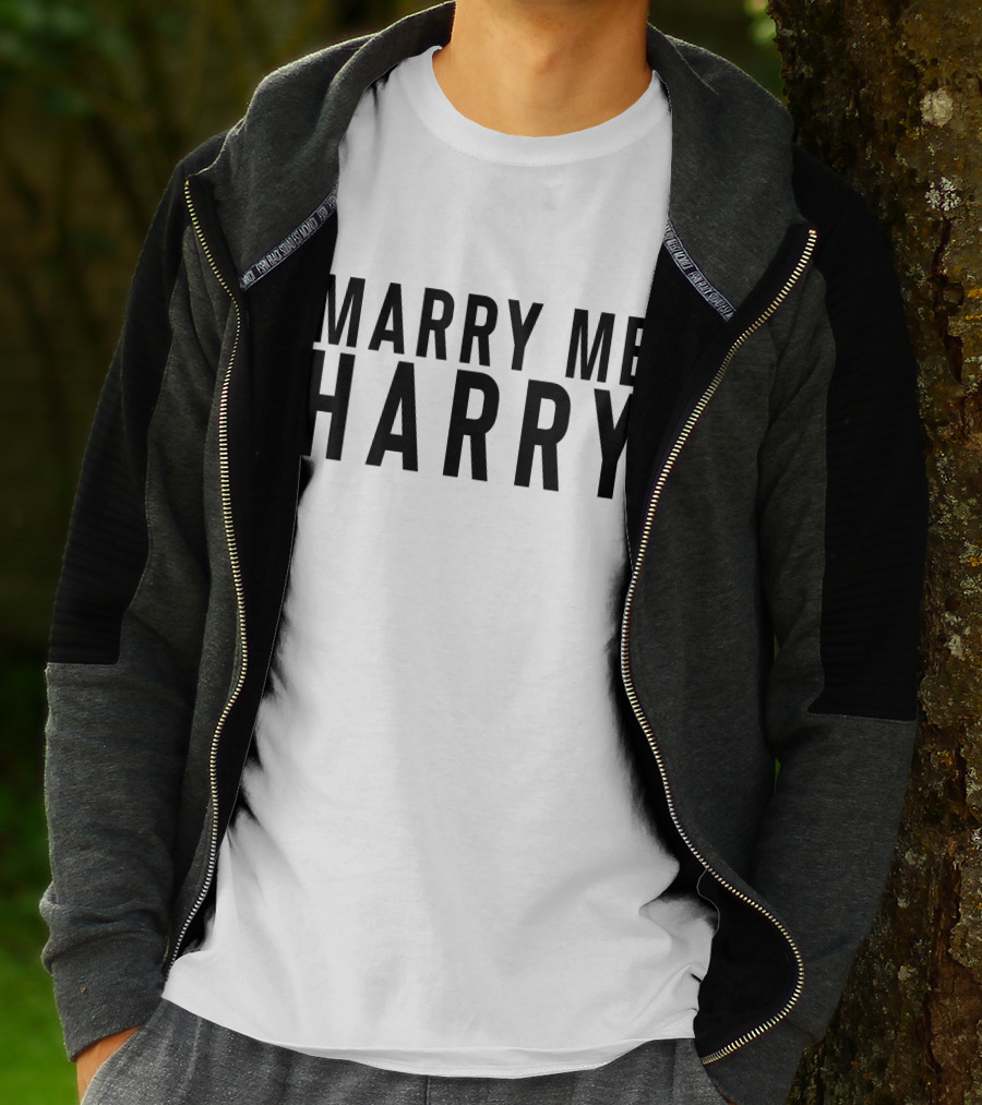 Marry Me Harry Fan Proposal T-Shirt