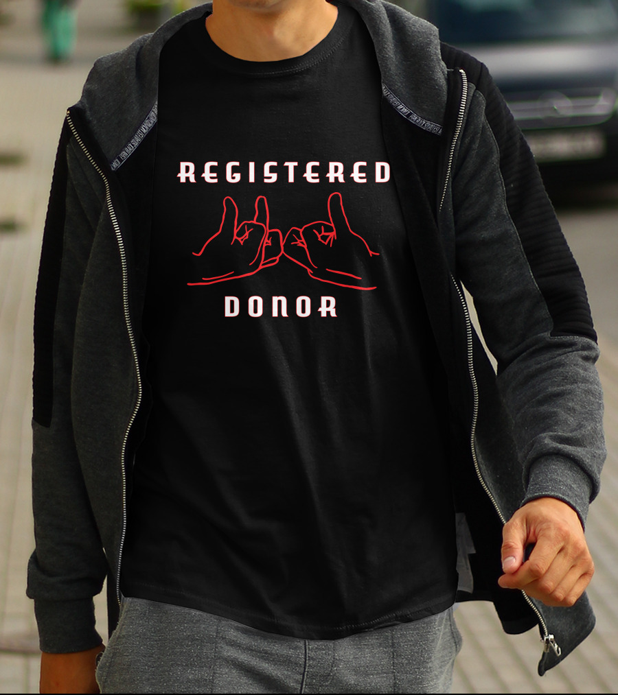 Nurselifern Merch Registered Blood Donor Hands T-Shirt
