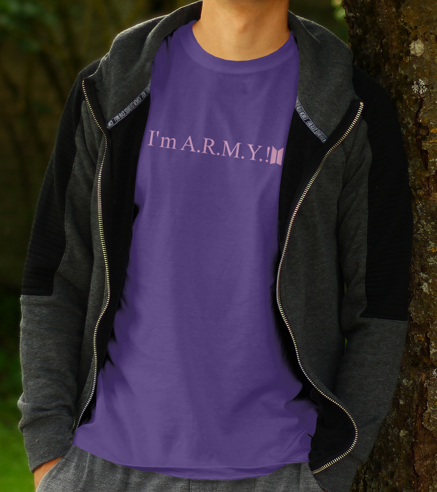 I'm A.R.M.Y Iconic Symbol Purple T-Shirt