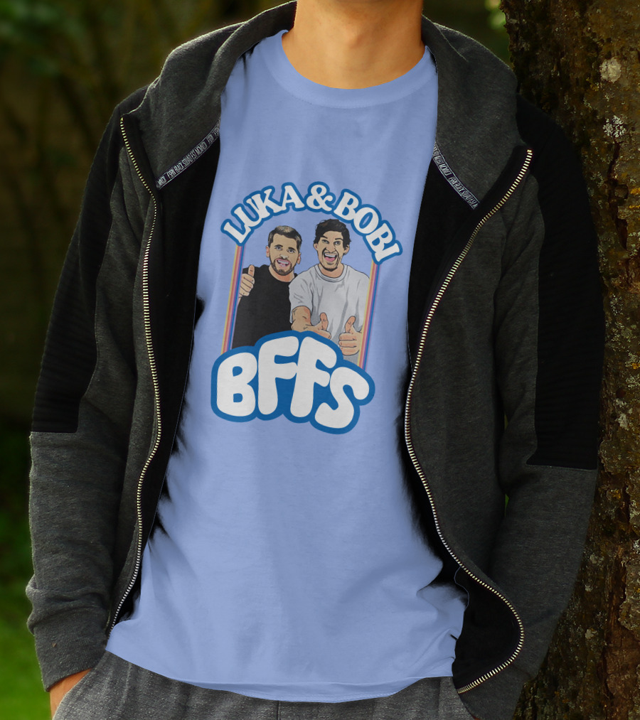 Luka And Bobi BFFs Thumbs Up Retro Style Duo T-Shirt