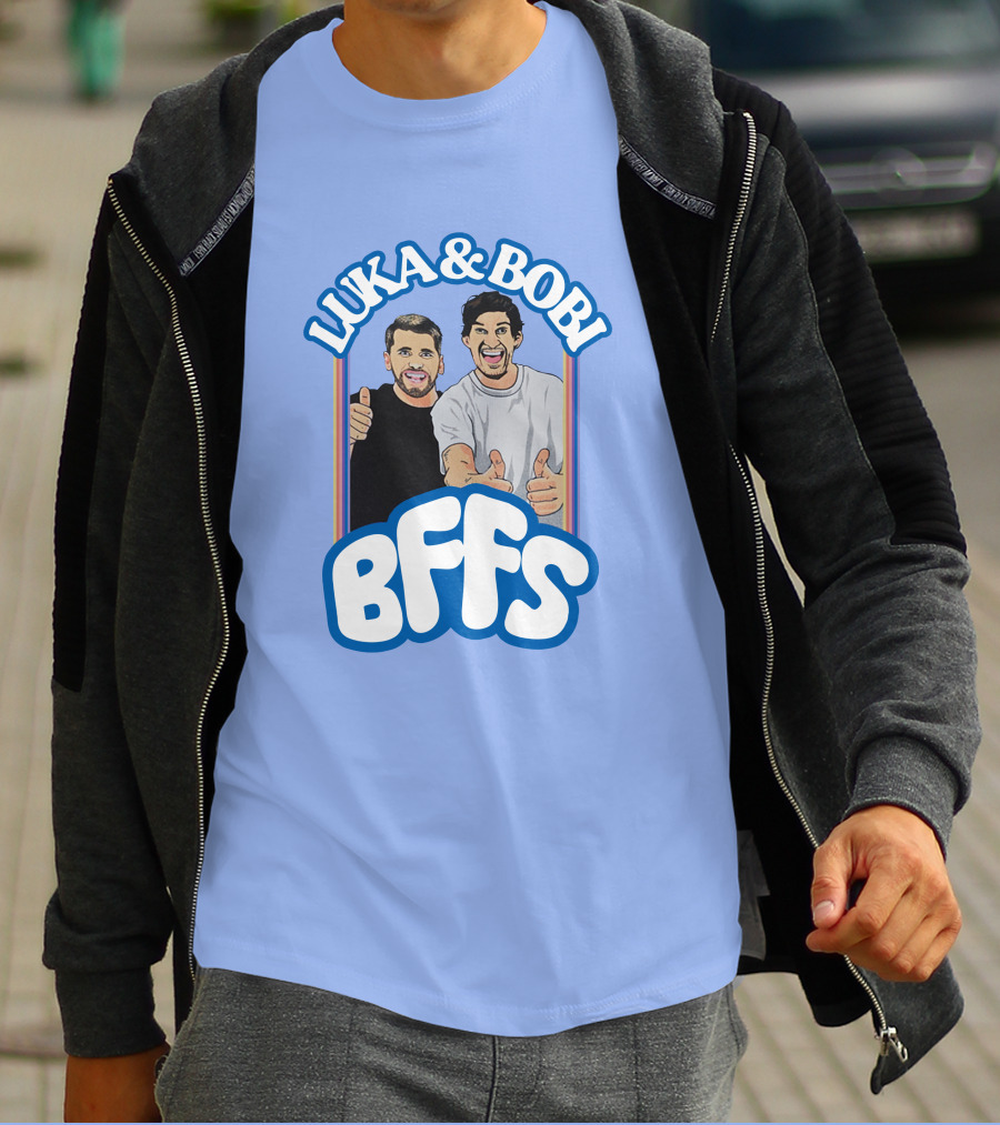 Luka And Bobi BFFs Thumbs Up Retro Style Duo T-Shirt