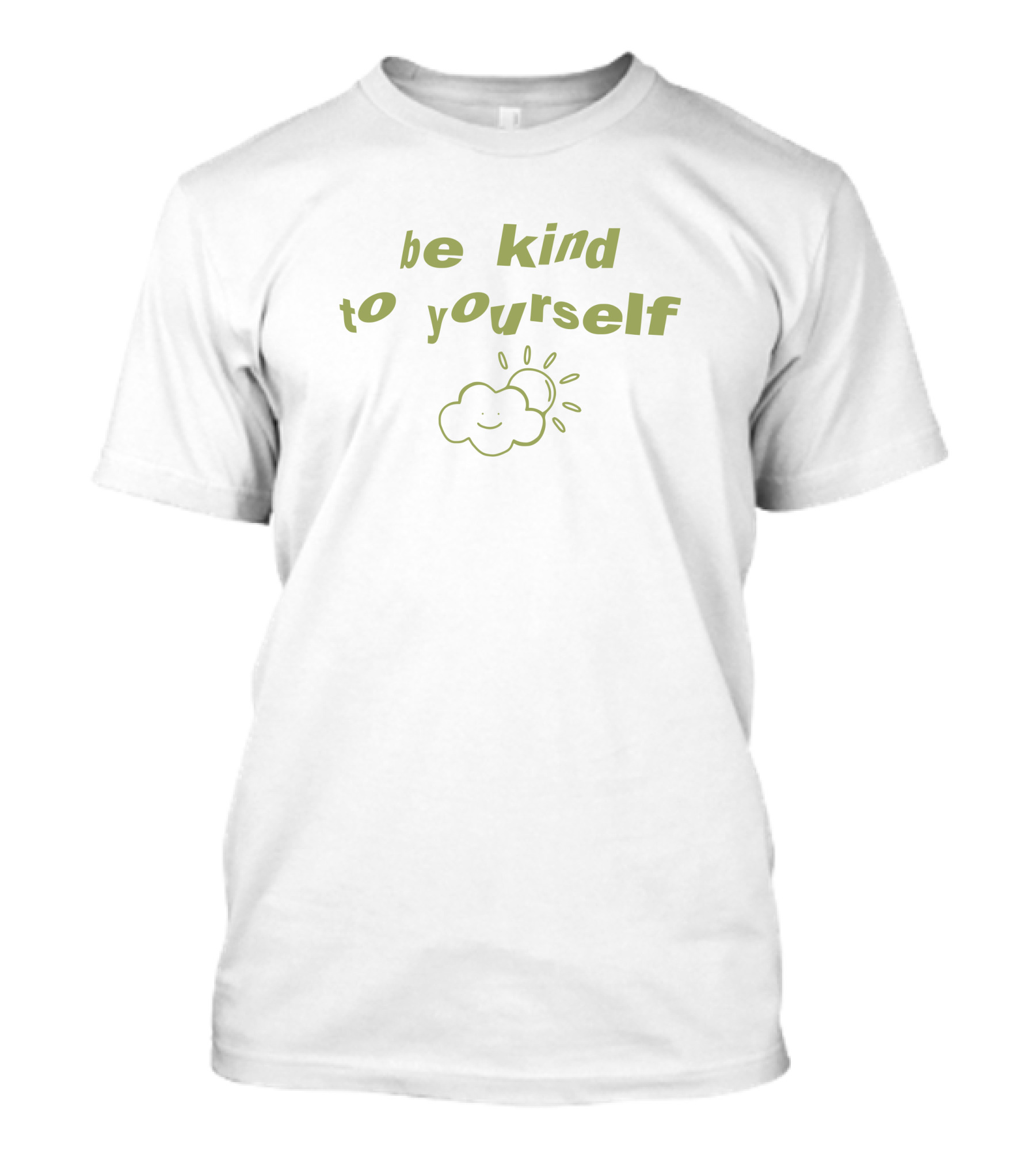 Be Kind To Yourself Smiling Cloud Sunburst T-Shirt
