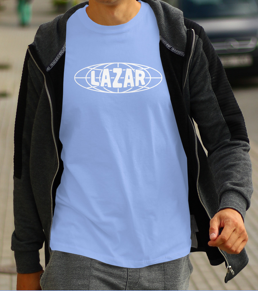 Lazarbeam Merch Globe Lazar Indigo T-Shirt