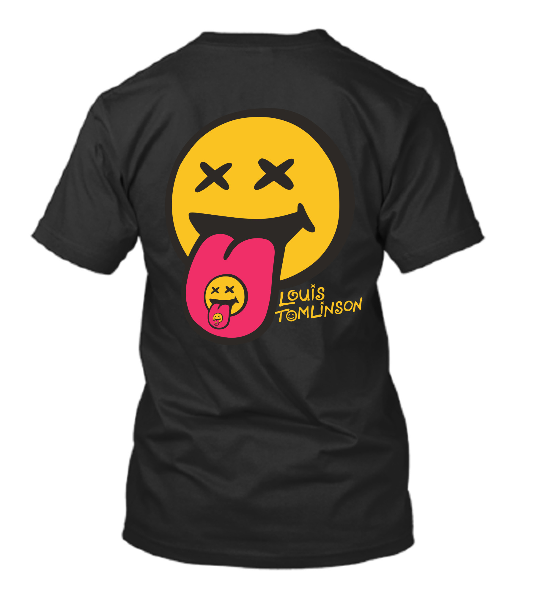 Louis Tomlinson Merch Smiley Face Tongue Out Summer T-Shirt