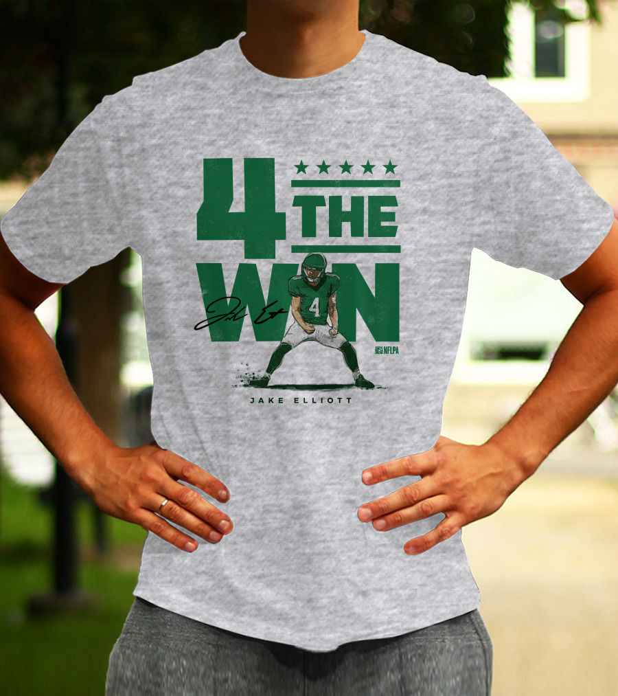 Jake Elliott 4 The Win NFLPA Football Player Nick Sirianni T-Shirt
