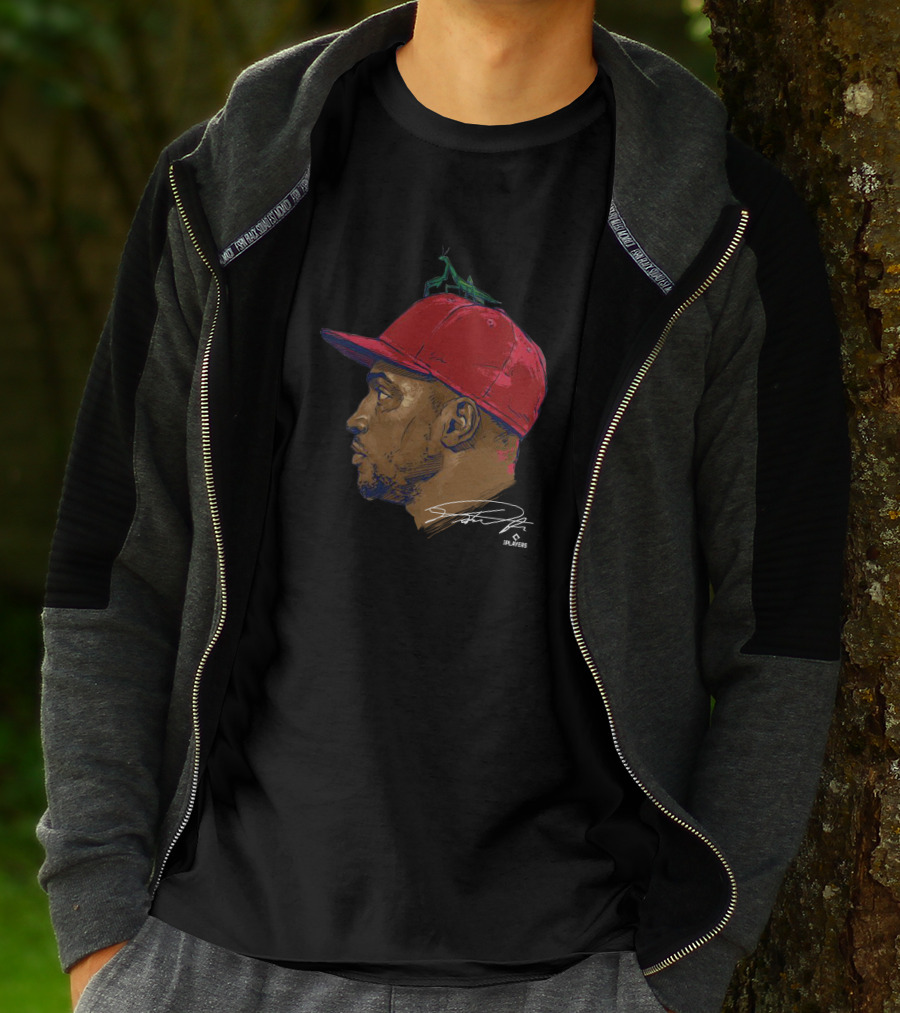 500Level Victor Robles Mantis Baseball Portrait Signature T-Shirt