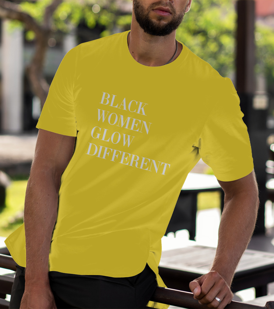 Black Women Glow Different Angela Bassett T-Shirt
