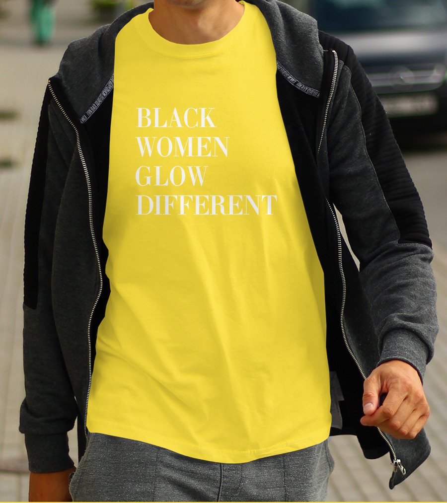Black Women Glow Different Angela Bassett T-Shirt