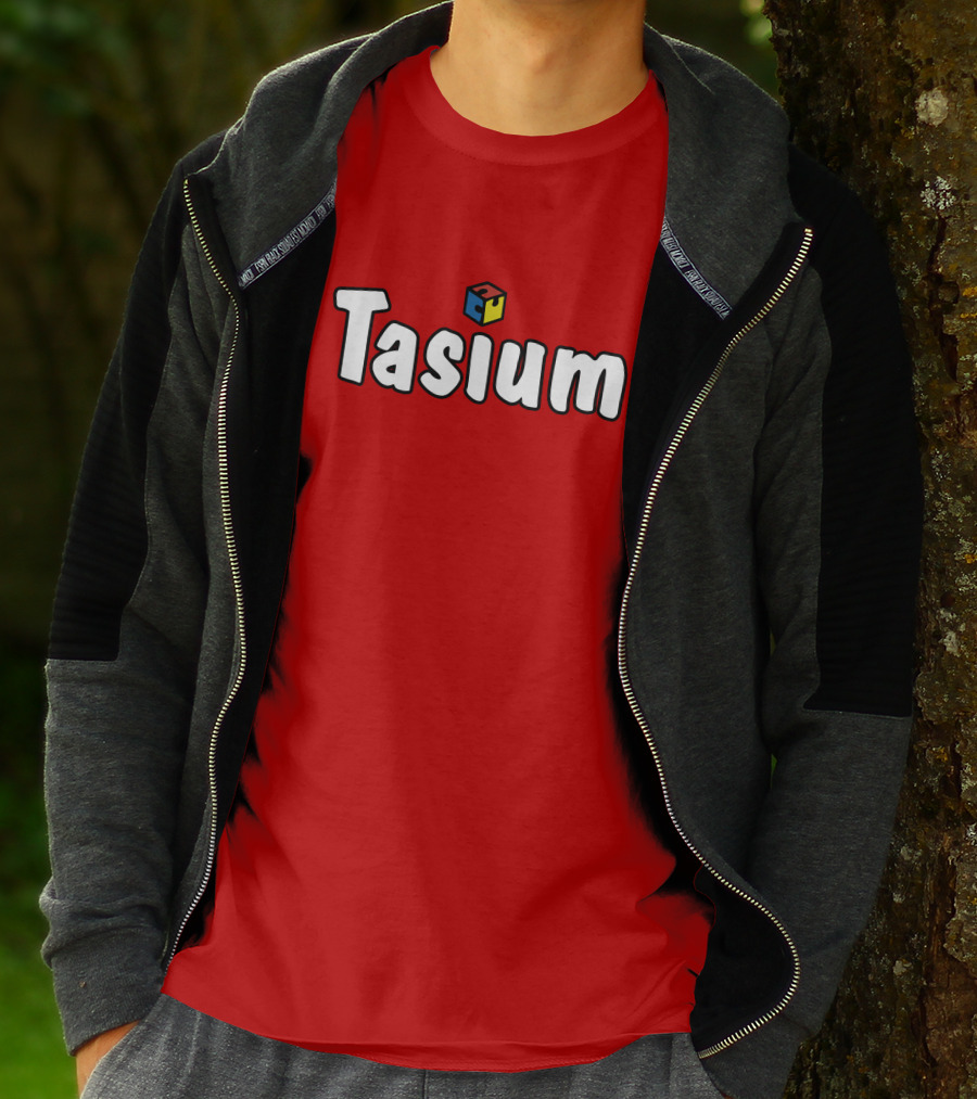 Tasium Merch Iconic Cube Style Fidget Infused T-Shirt