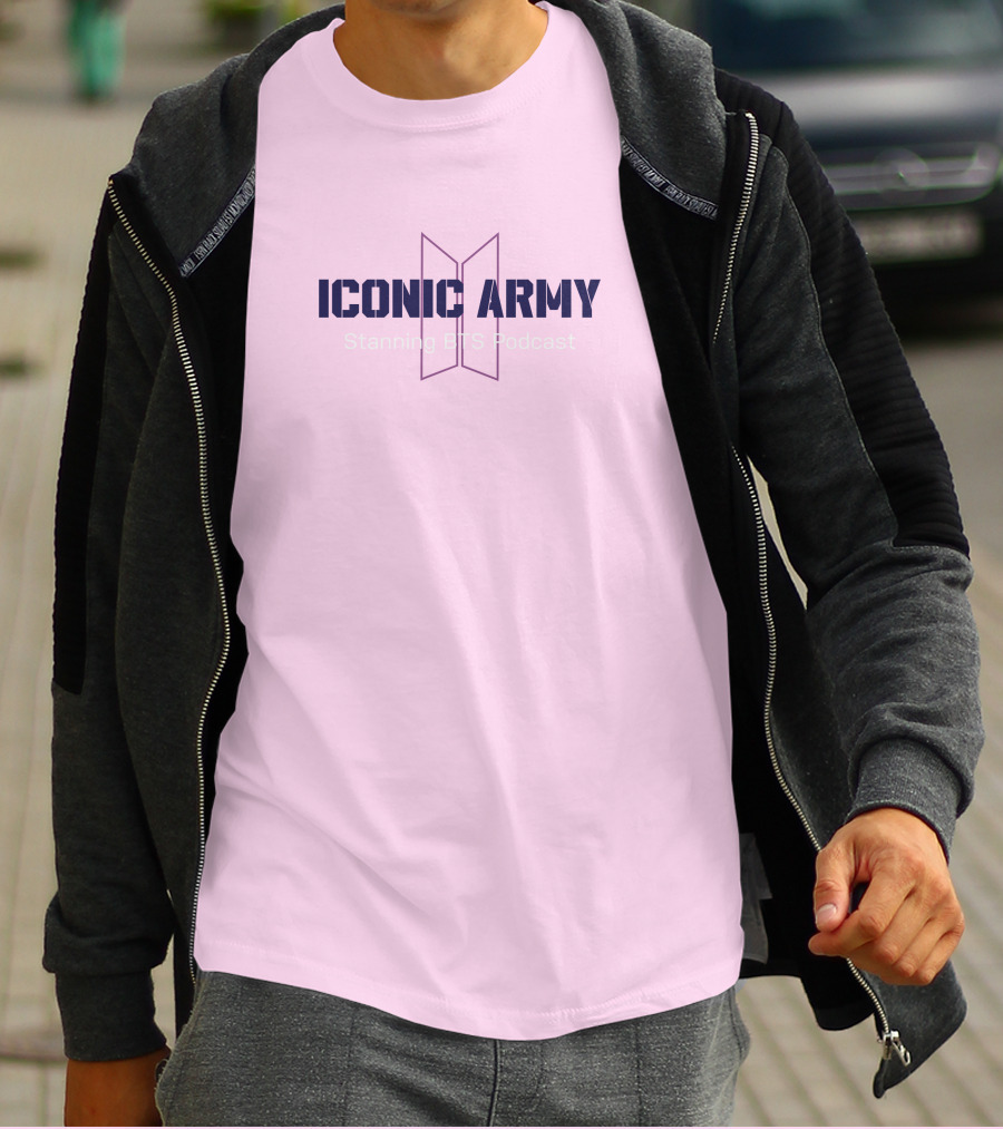 Iconic Army Stanning BTS Podcast T-Shirt