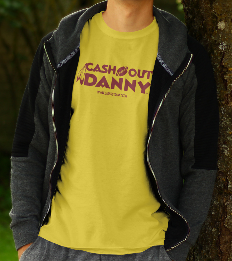 CASH OUT DANNY WWW.CASHOUTDANNY.COM FOOTBALL FEATHERS LOGO MERCH SELL T-Shirt