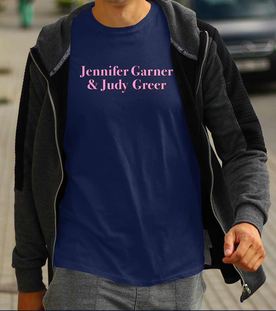 Super Yaki Jennifer Garner And Judy Greer Navy T-Shirt