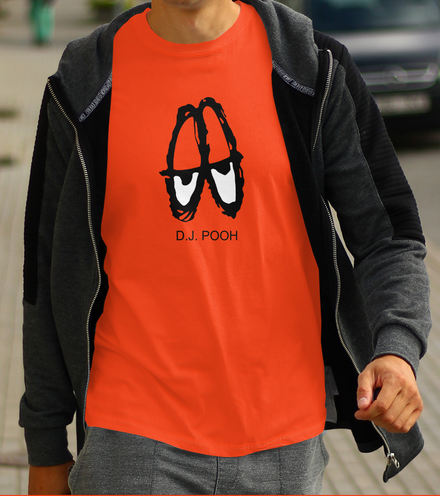D.J. Pooh Orange Shoes T-Shirt