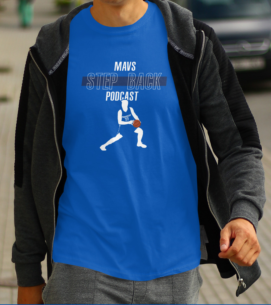 Mavs Step Back Podcast Luka Doncic Basketball T-Shirt