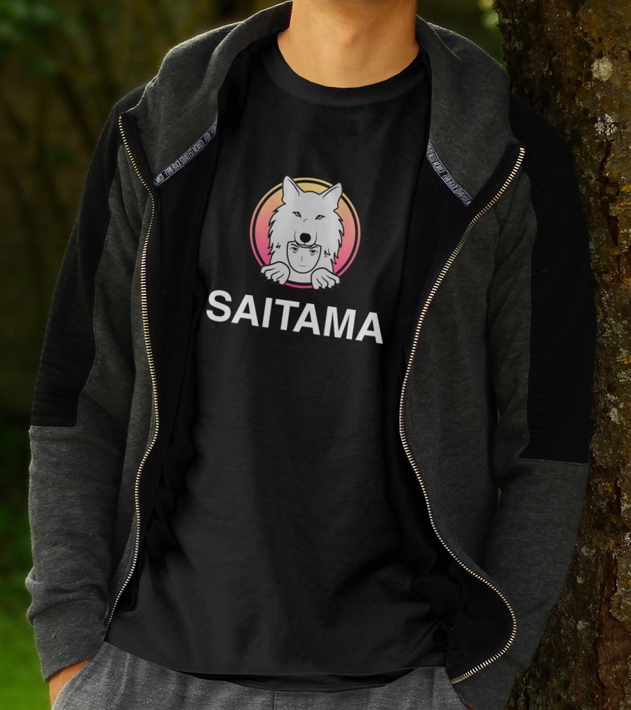 Mkay Saitama Saitama Inu Coin Anime Wolf T-Shirt