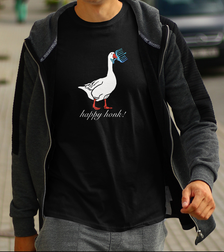 Maimonides-Nutz Happy Honk Goose With Comb T-Shirt