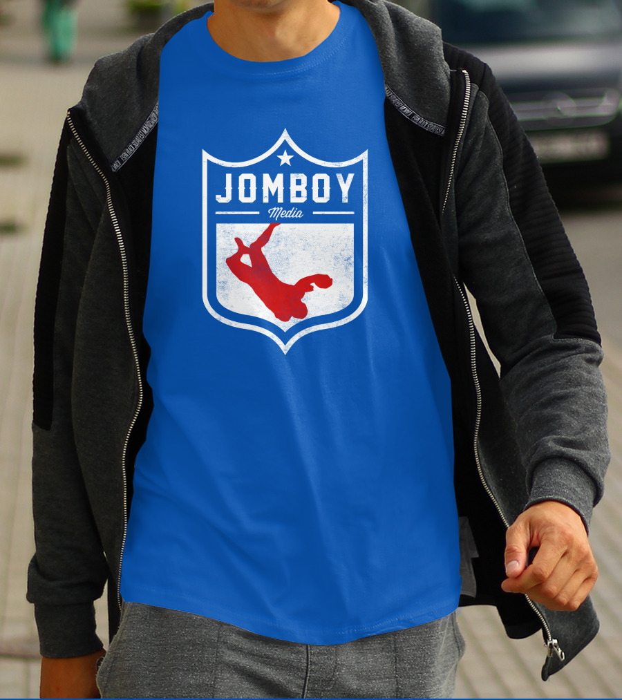 Jomboy Media Merch Thicc Six New Logo NFL Shield T-Shirt