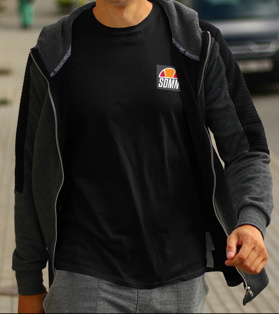 Sidemen SDMN X Ellesse Elegante Oh Logo Black T-Shirt