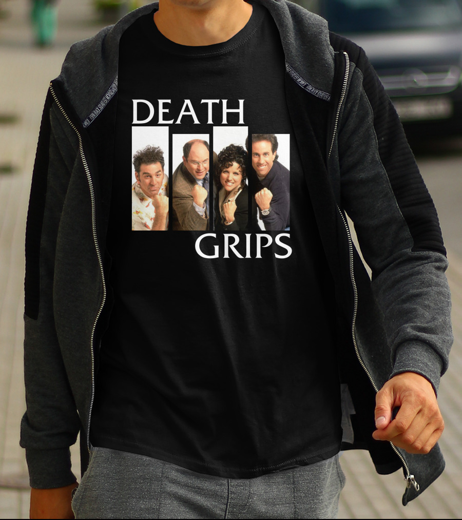 Death Grips Seinfeld Crossover Characters Fist Pose T-Shirt