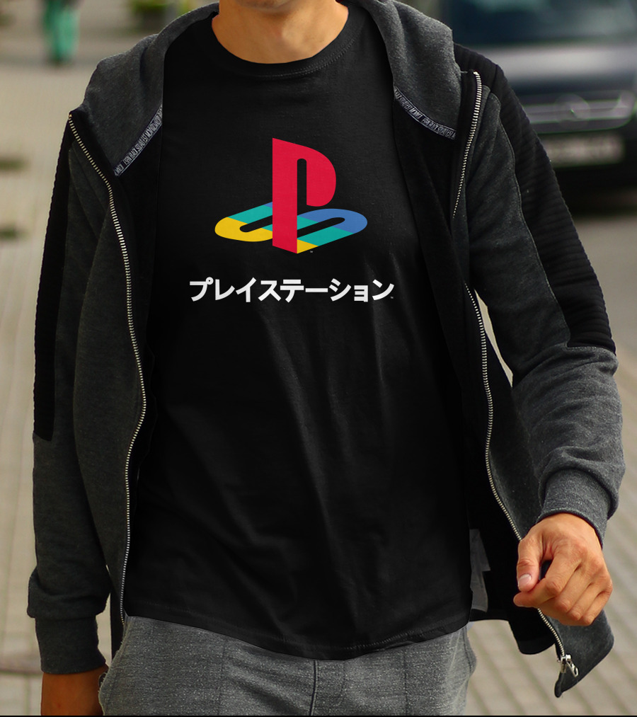 Cory Barlog Playstation Logo Japanese T-Shirt