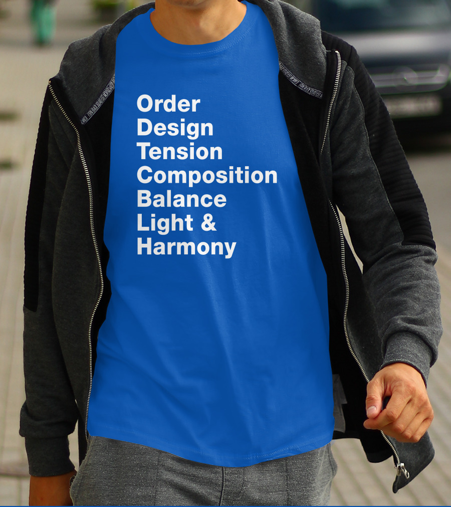 Order Design Tension Composition Balance Light And Harmony T-Shirt