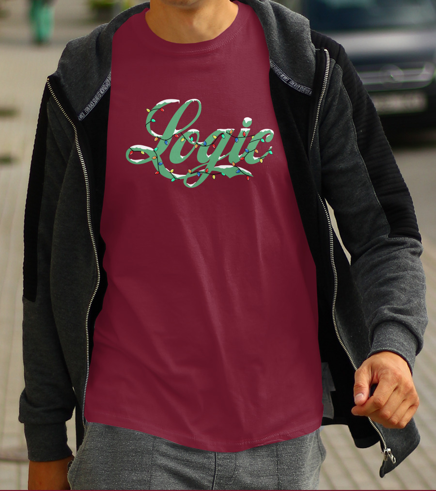 Logic Merch Holiday Lights Script Collection T-Shirt