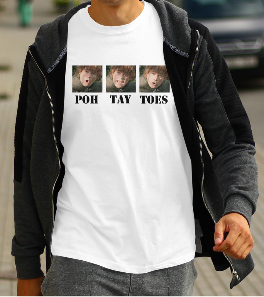 POH TAY TOES Samwise Gamgee Lord Of The Rings T-Shirt