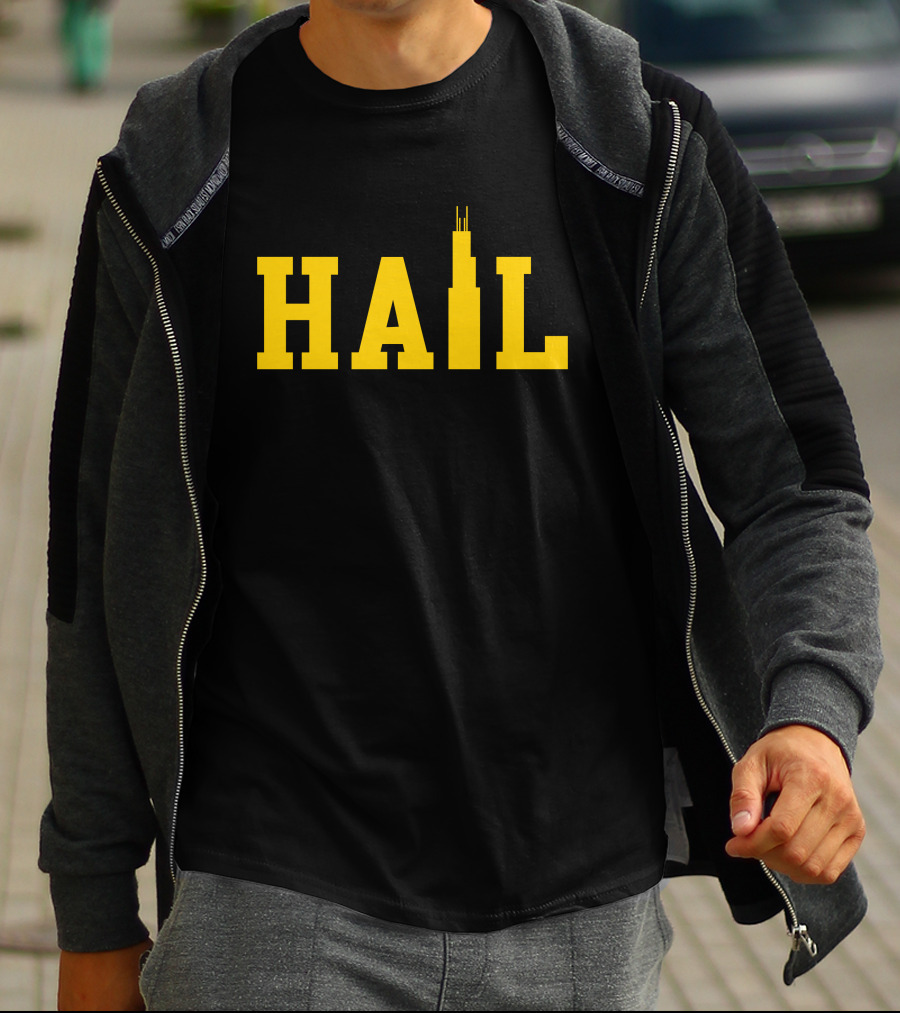 Jim Harbaugh Hail Skyline T-Shirt