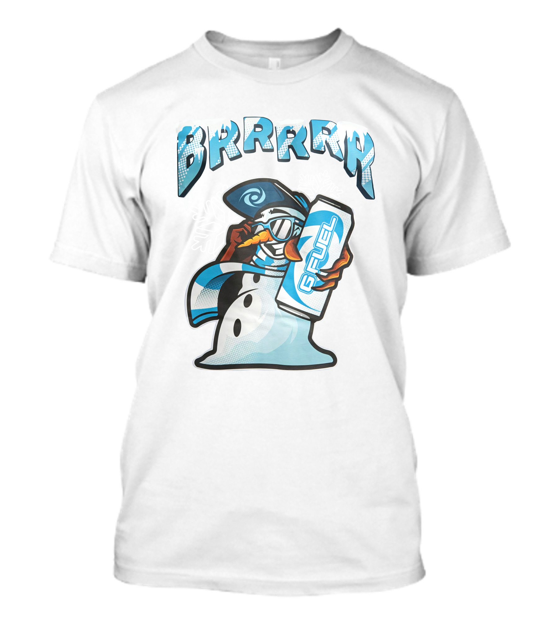 G Fuel Brrrrr Snowman Energy Drink Winter Theme Meta Threads T-Shirt