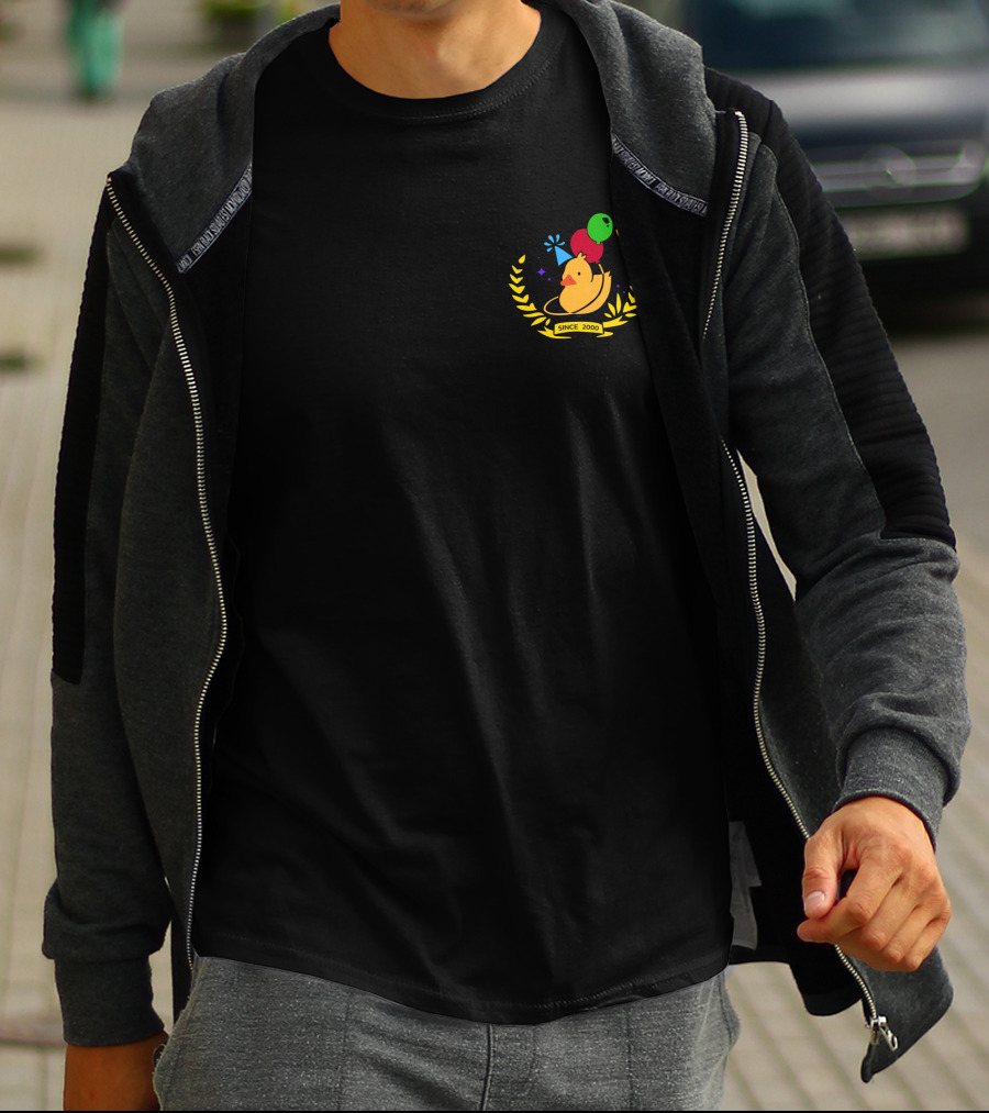 Quackity Merch Birthday Since 2000 Duck Balloons T-Shirt