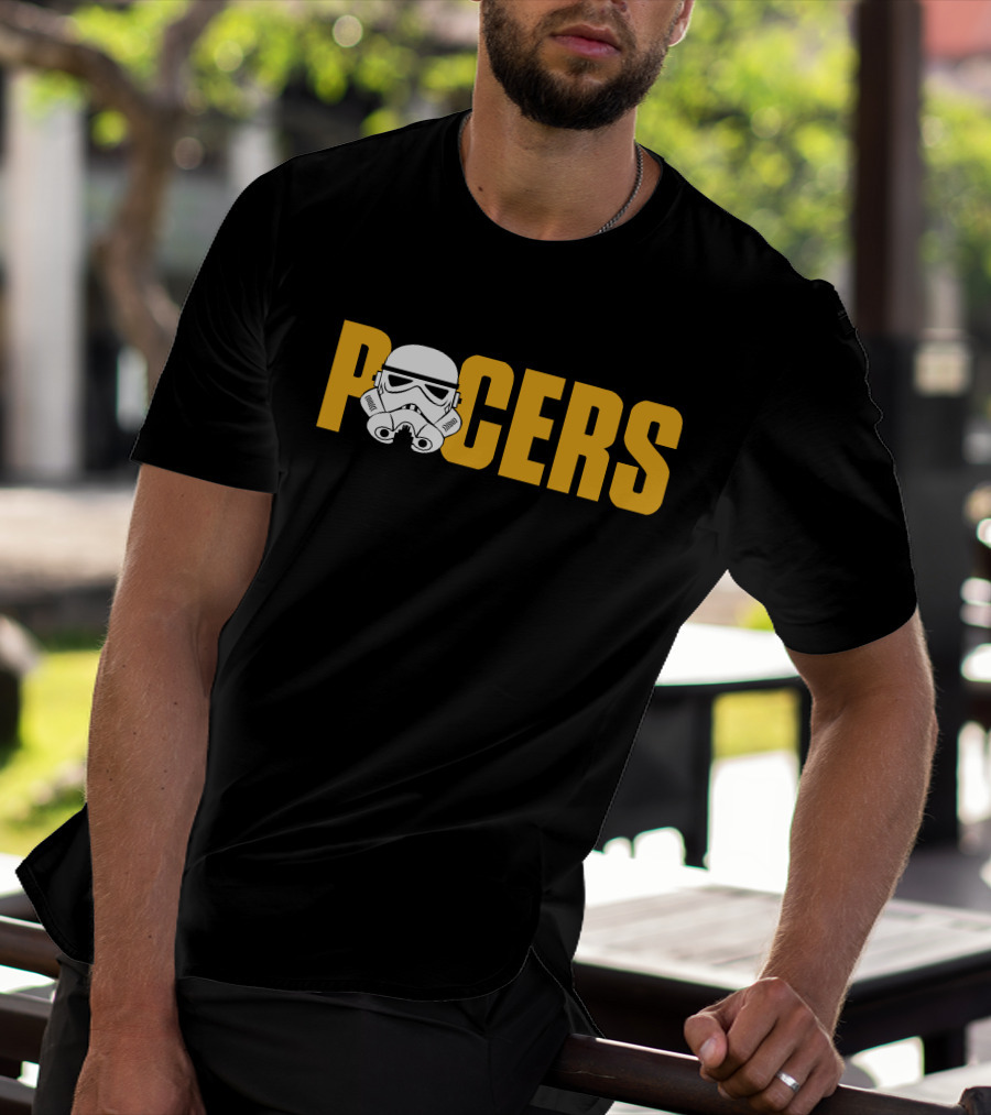 Pacers Stormtrooper Helmet Crossover T-Shirt