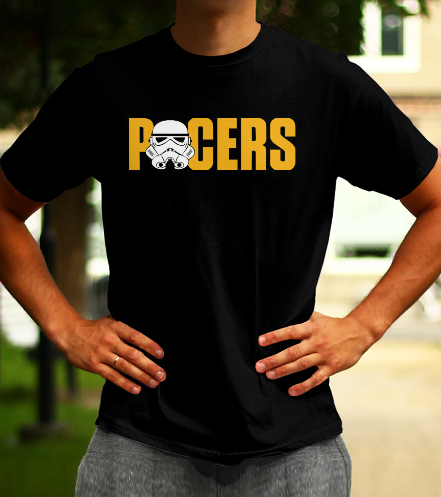 Pacers Stormtrooper Helmet Crossover T-Shirt