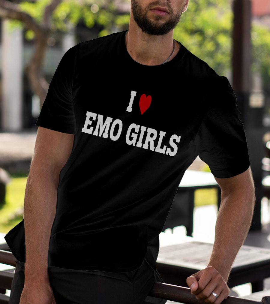 I Love Emo Girls Romancaandle Emo Culture Expression T-Shirt