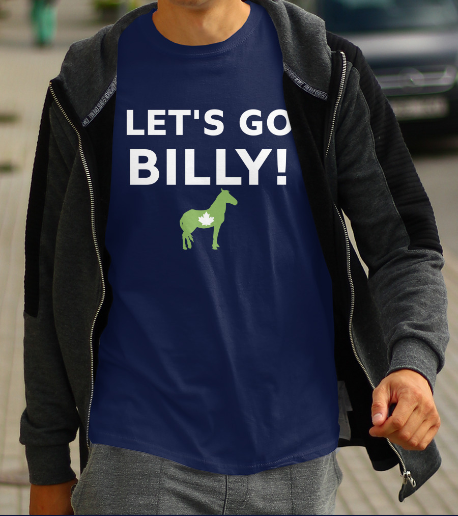 LET'S GO BILLY Maple Leaf Horse Canada Spirit T-Shirt