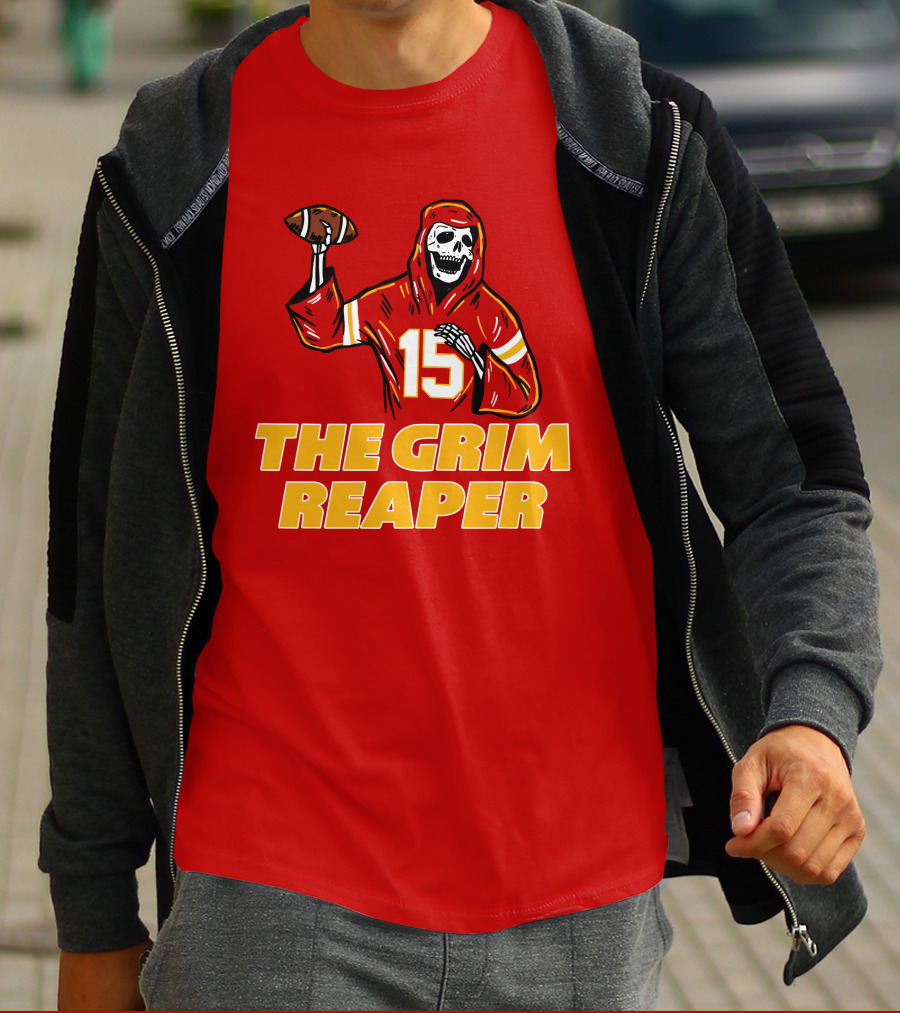 The Grim Reaper 15 Patrick Mahomes KC Chiefs T-Shirt