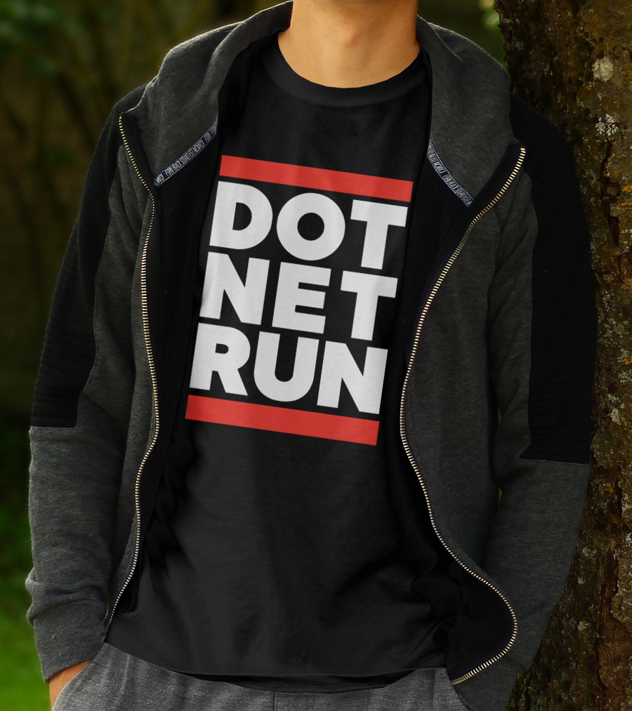 DOT NET RUN Scott Hanselman T-Shirt