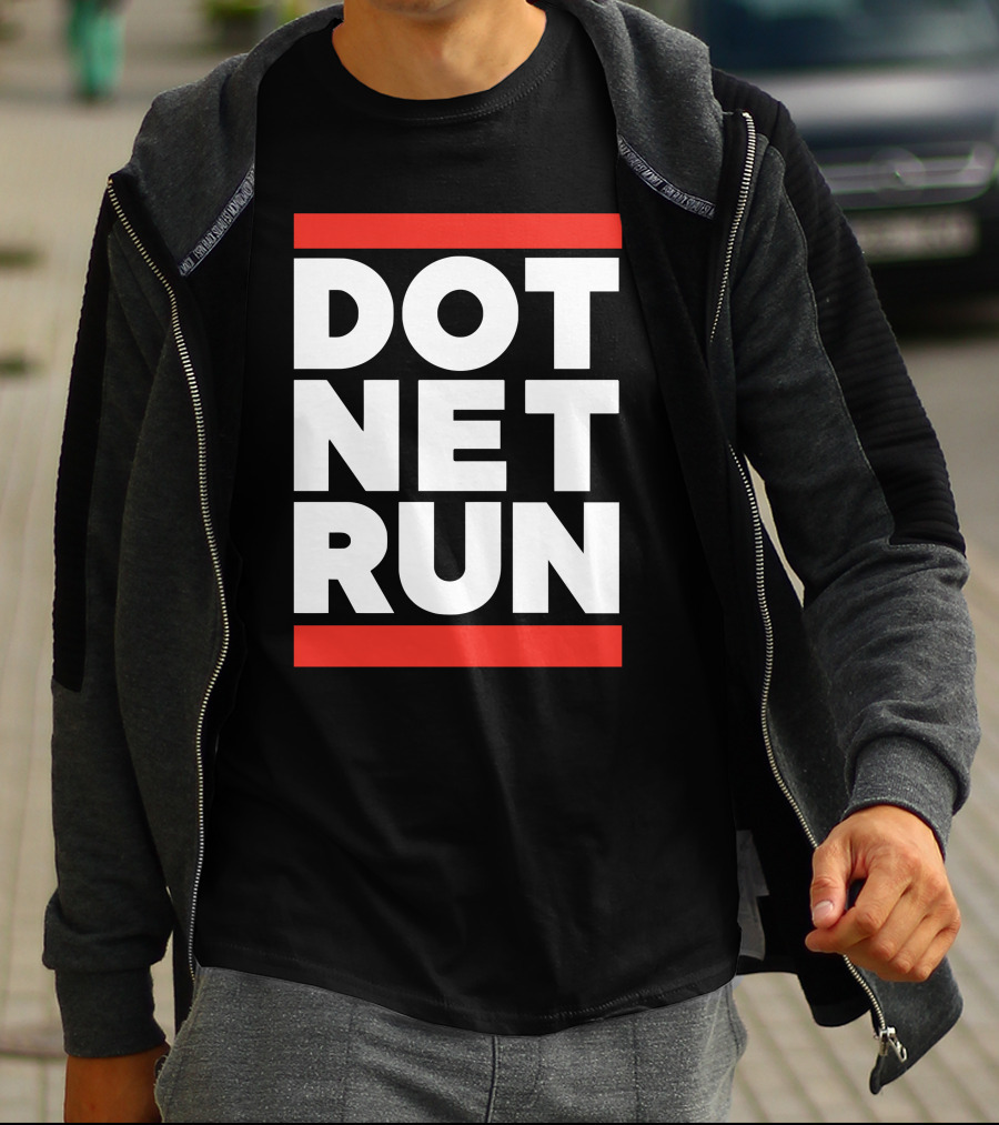 DOT NET RUN Scott Hanselman T-Shirt
