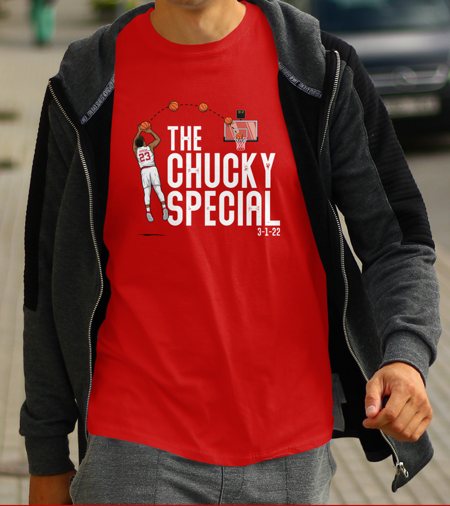 Chucky Hepburn The Chucky Special Basketball Shot 3-1-22 The Players Trunk Merch T-Shirt