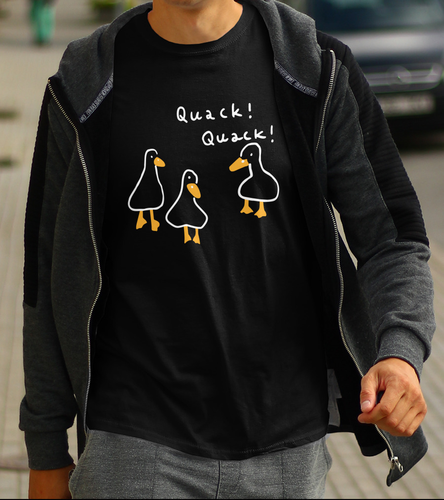 Quack Quack Funny Duck Trio T-Shirt