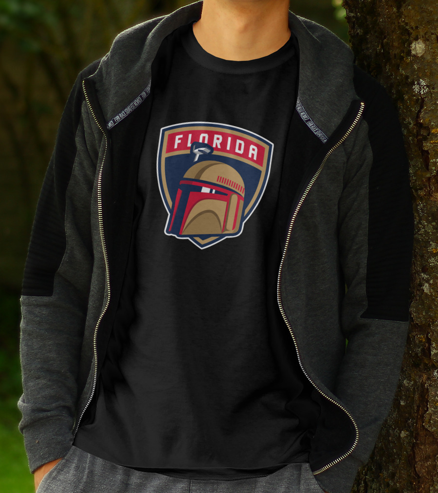 Boba Fett Florida Panthers Crossover T-Shirt