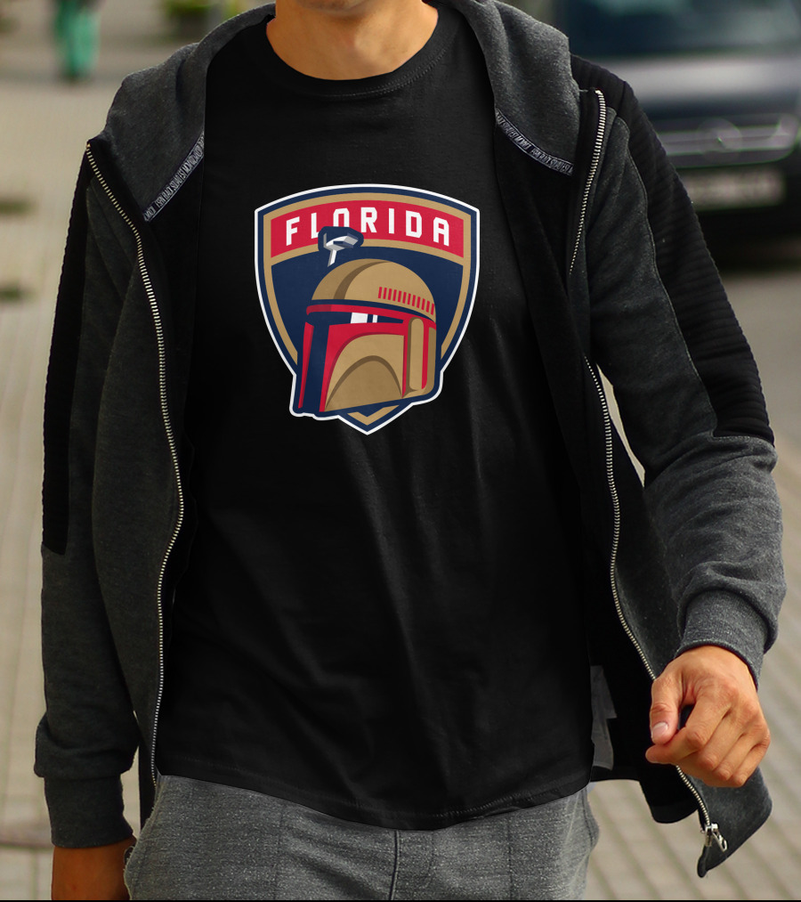 Boba Fett Florida Panthers Crossover T-Shirt