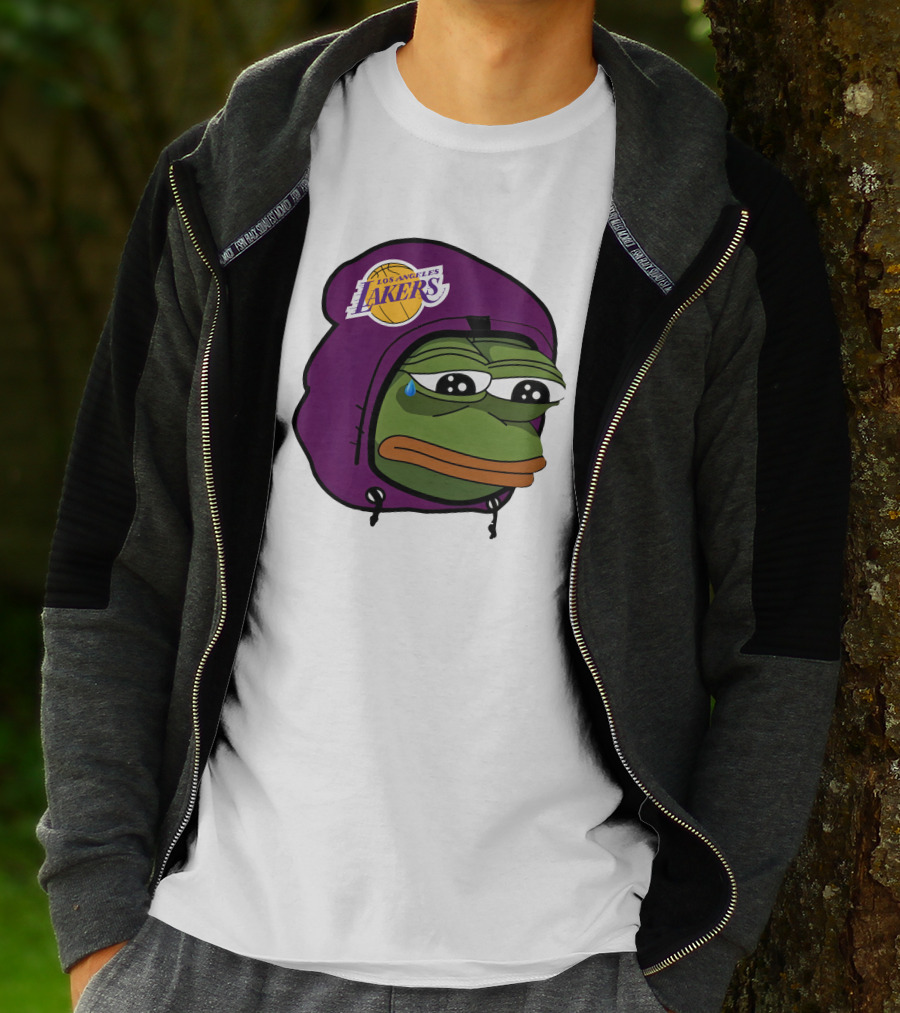 Lakeshowyo Los Angeles Lakers Fan Sad Pepe T-Shirt