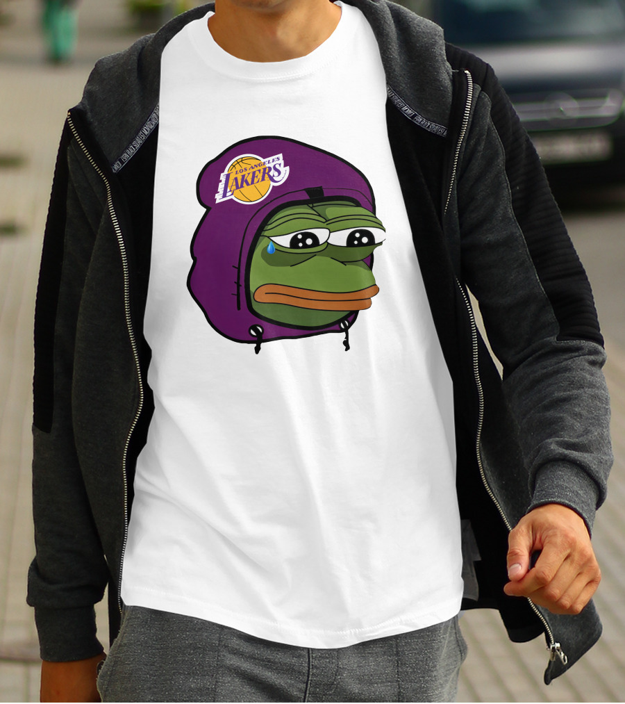 Lakeshowyo Los Angeles Lakers Fan Sad Pepe T-Shirt