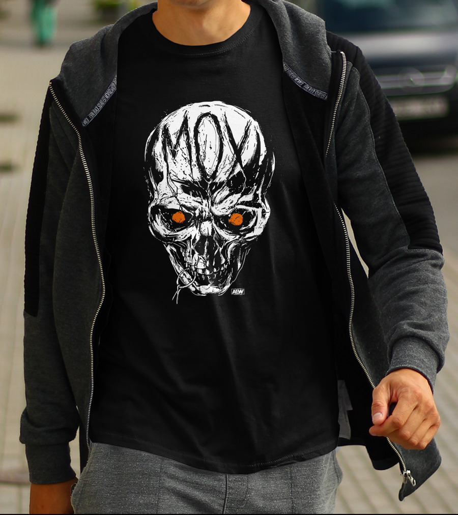 All Elite Wrestling AEW Jon Moxley MOX Skull Art Merch T-Shirt