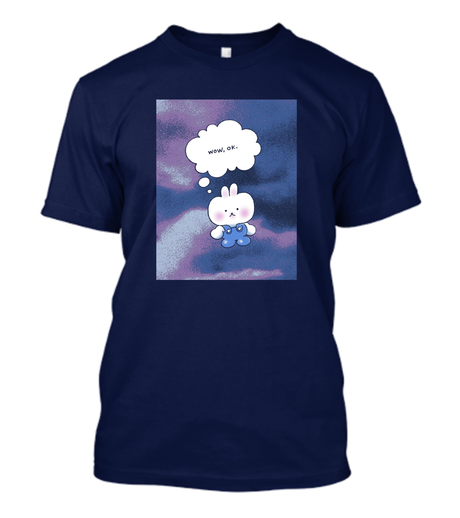 The Yetee Merch Wow Ok Thought Bubble Character T-Shirt