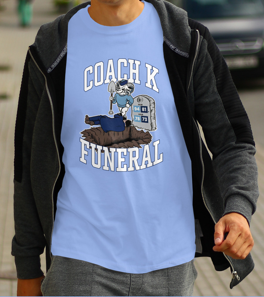 Coach K Funeral 94 81 78 73 Dave Portnoy T-Shirt